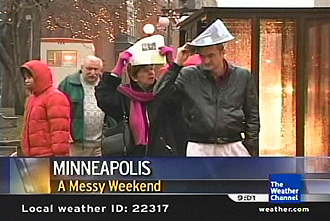 Rain video in St. Paul for the winter carnival