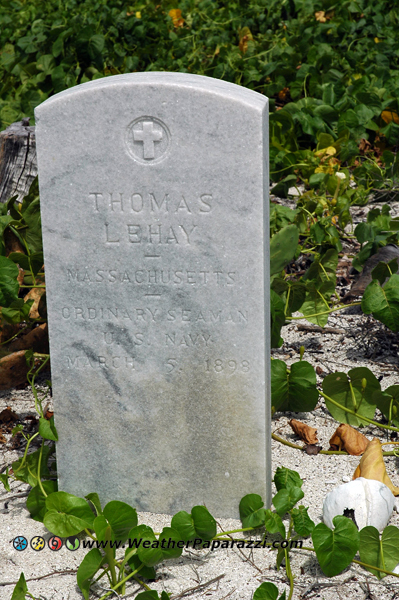 On Loggerhead Key, FL there is a tombstone for the grave of Thomas Lehay from Massachusetts, a seaman that died and was laid to rest on the island. 